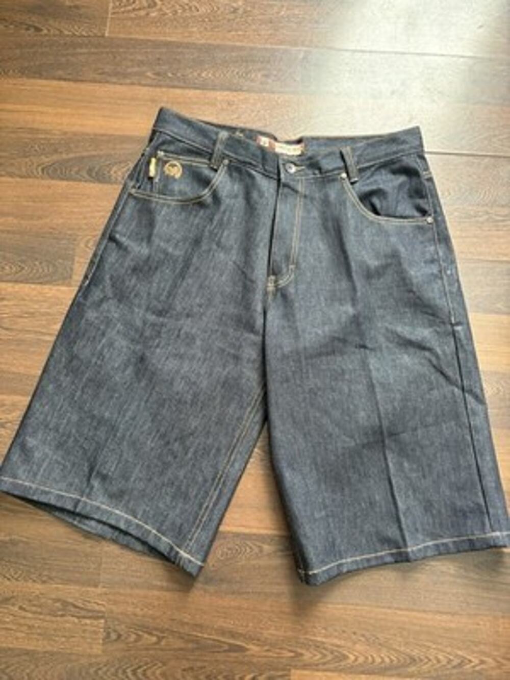 Vintage Mecca USA Baggy Denim Shorts Y2K Rap Skate Jean 38